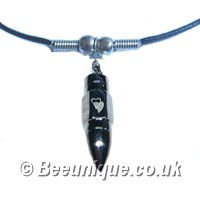 Bullet with Hearts Necklace